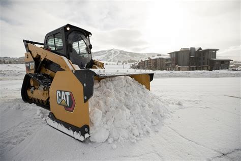 snow removal with skid steer|skid steer tracks for snow.